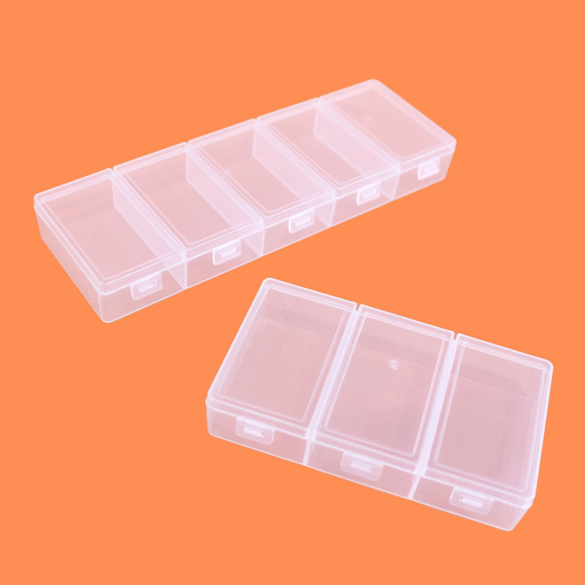 Partition Screen Divider - Kotak Penyimpanan Plastik Transparan dengan Tutup