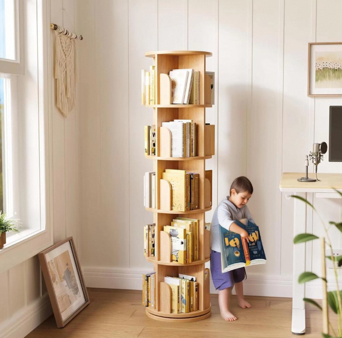 Bookshelf 5 Tier - Lemari Buku Bayi 5 Tingkat Tinggi,