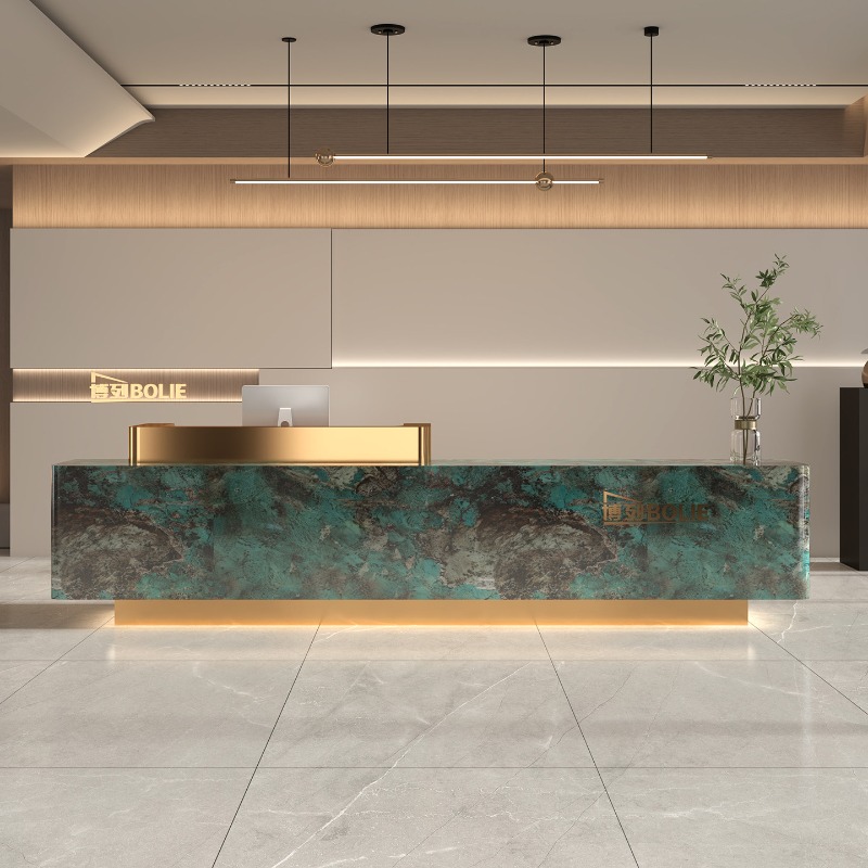Office Furniture Company - Meja Resepsionis Panjang untuk Display, Meja