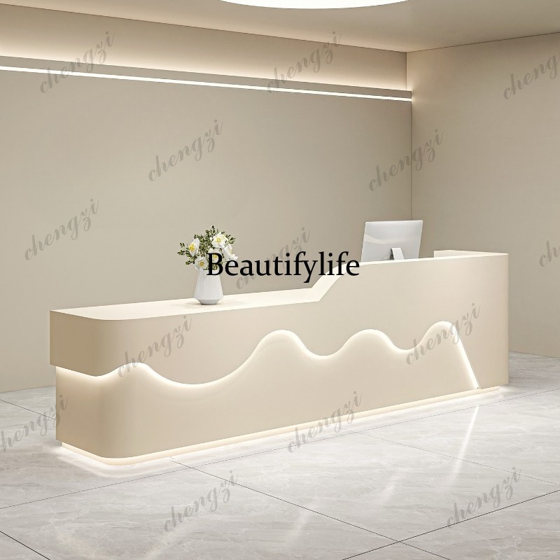 Office Furniture Company - Meja Resepsionis Estetika Minimalis PPP Salon