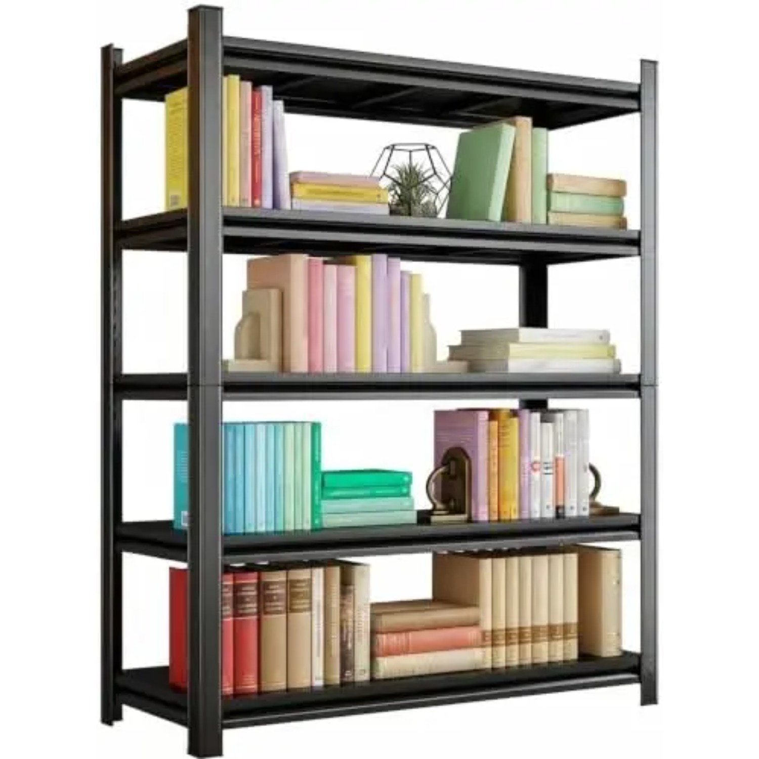 Bookshelf 5 Tier - Rak Buku 5 Tingkat yang Kokoh,