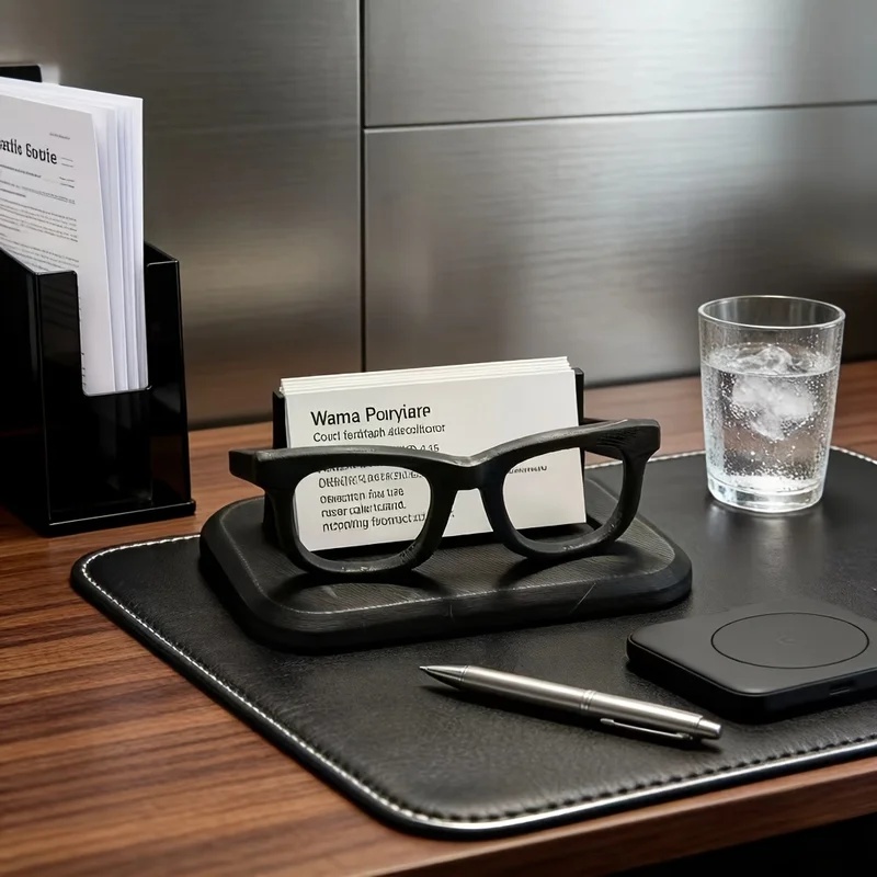 Office Furniture Names - Tempat Kartu Nama Bentuk Kacamata Kreatif,