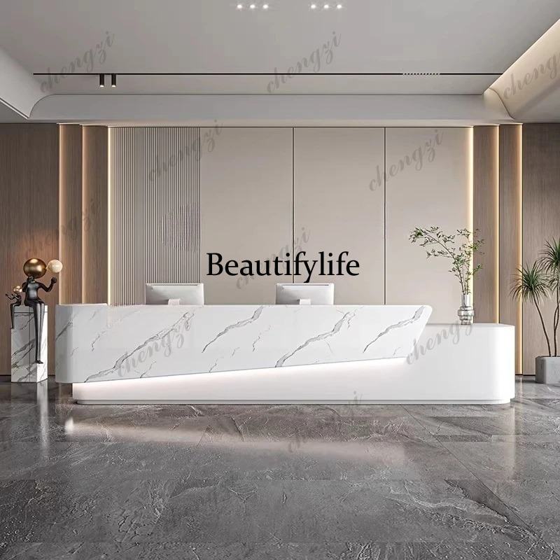 Office Furniture Company - Meja Resepsionis Eksekutif Modern PPP, Meja