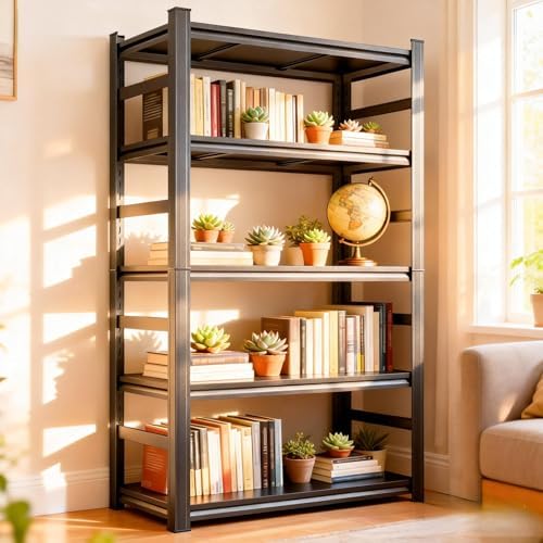 Bookshelf 5 Tier - Rak Buku Logam 5 Tingkat dengan