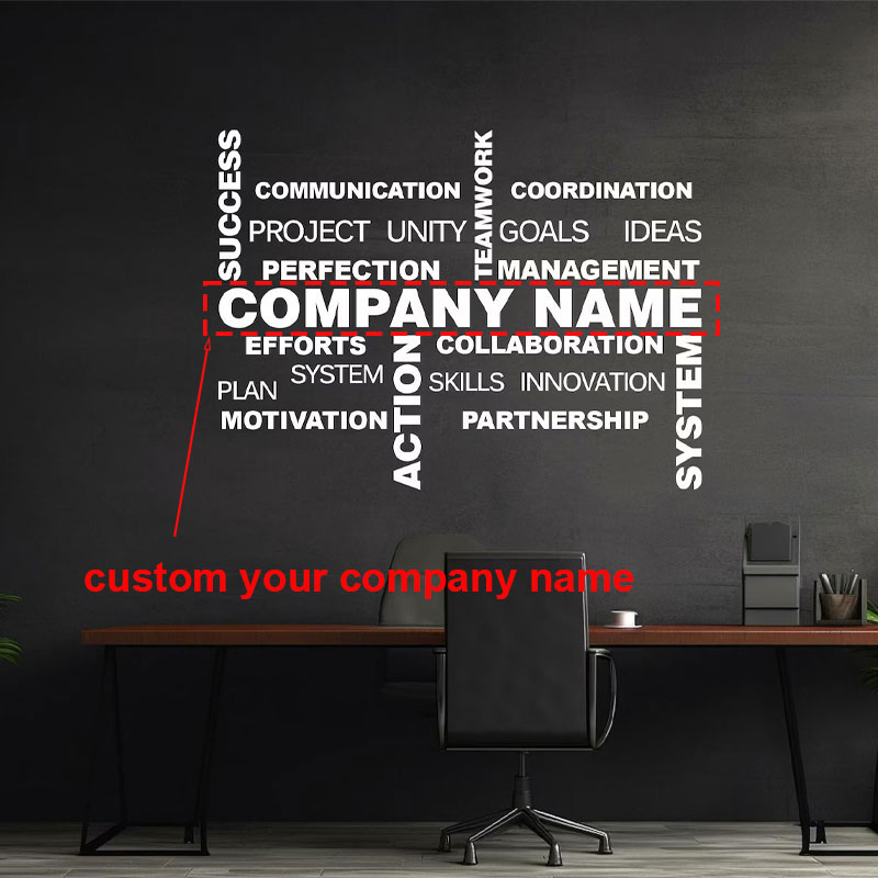 Office Furniture Company - Stiker Dinding Nama Bisnis yang Dapat
