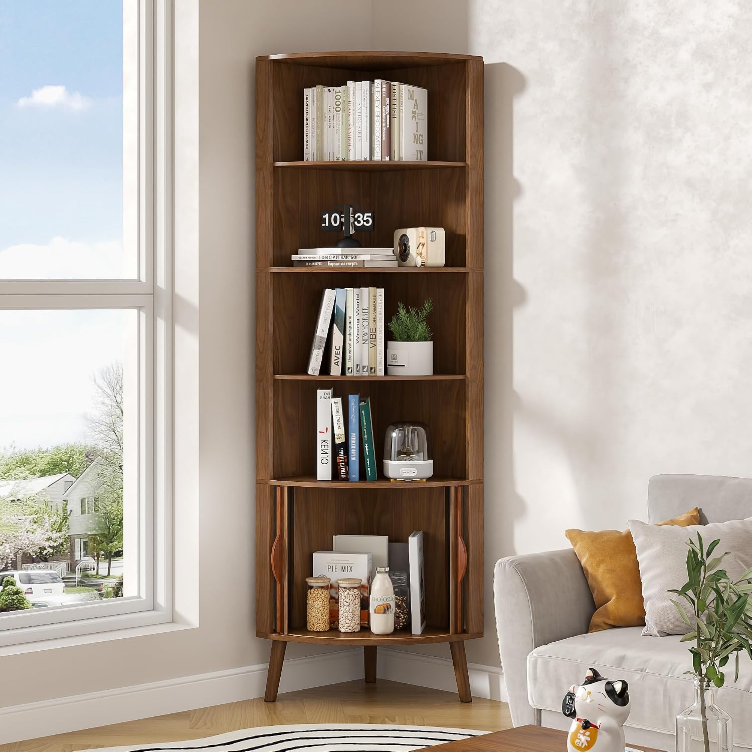 Rak Sudut 5 Tingkat, Rak Buku  - Bookshelf 5 Tier ulasan dan harga