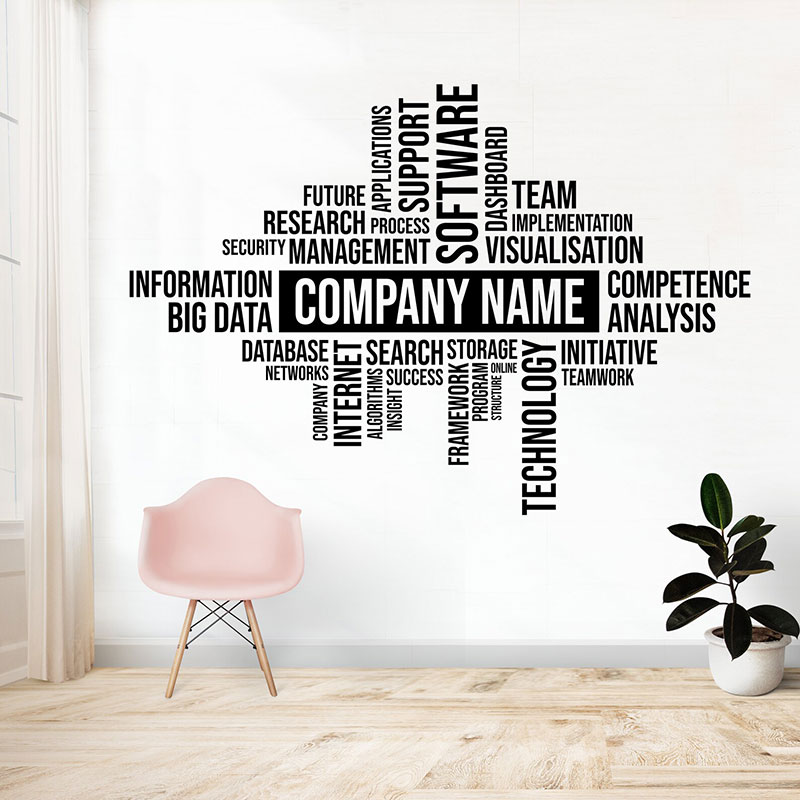 Stiker Dinding Nama Bisnis Kus - Office Furniture Names ulasan dan harga