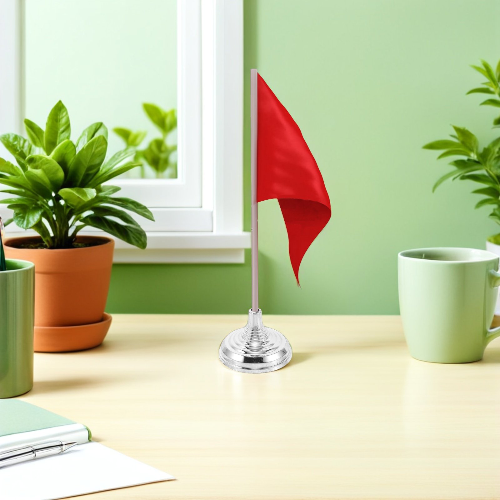 12 Buah Penyangga Bendera Meja - Office Furniture And Design ulasan dan harga
