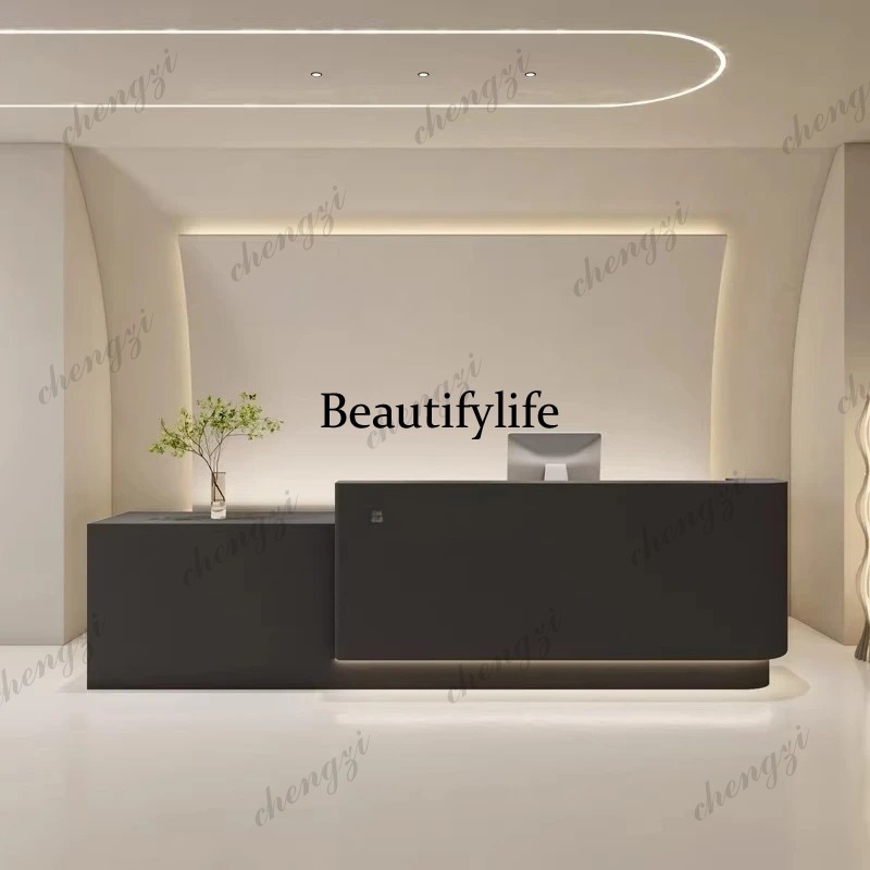 Meja Resepsi Desain Estetika P - Office Furniture Company ulasan dan harga