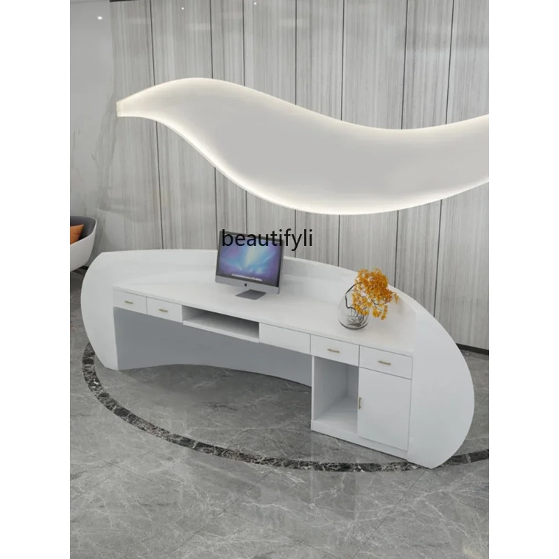 Meja Resepsionis A07 Desain Kr - Office Furniture Company ulasan dan harga