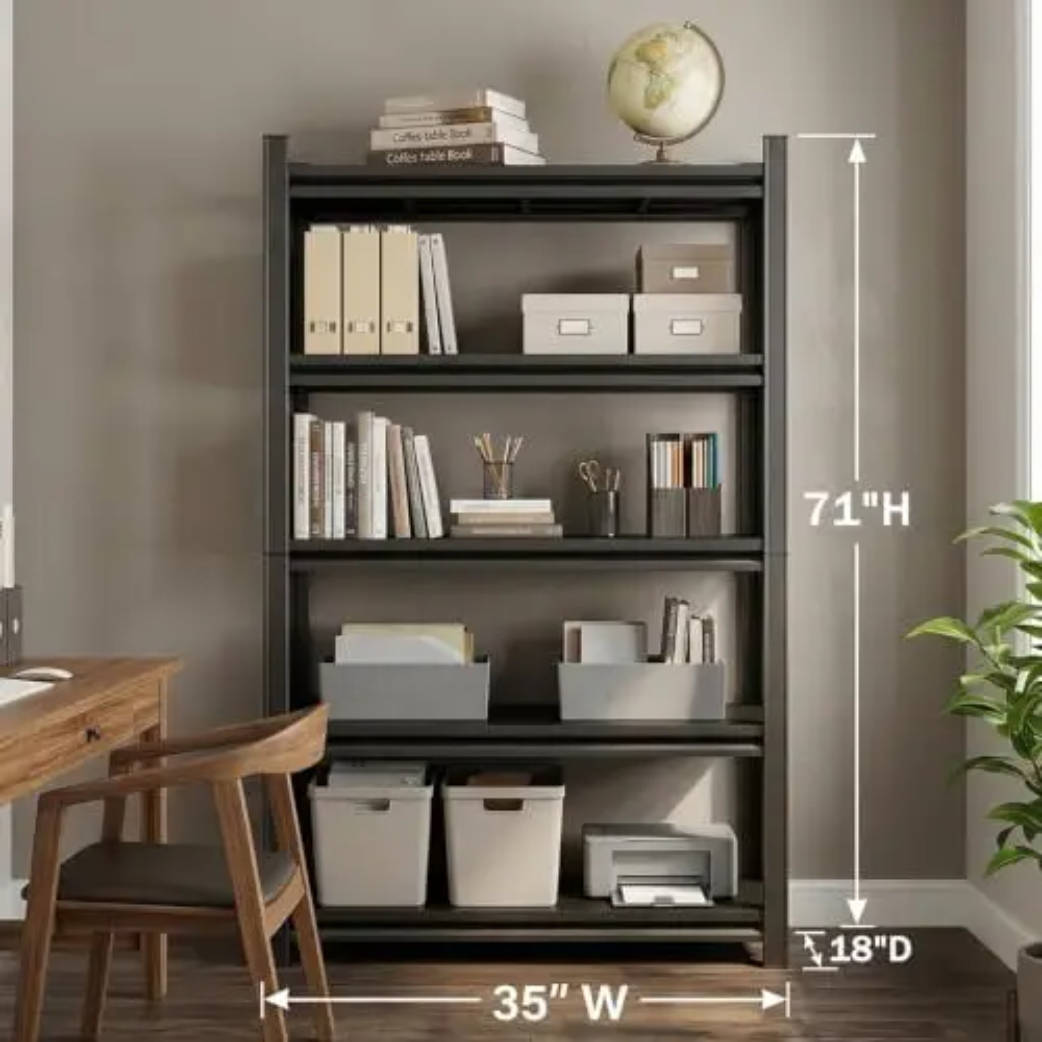 Rak Buku 5 Tingkat yang Kokoh, - Bookshelf 5 Tier ulasan dan harga