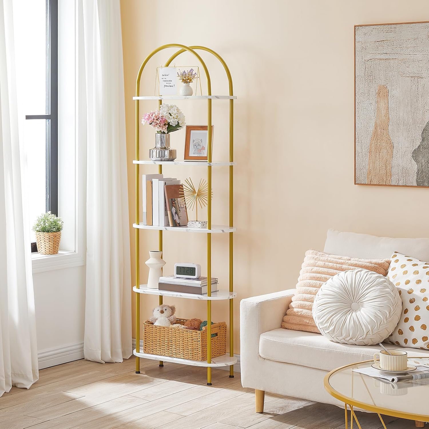HOOBRO Rak Buku Terbuka 5 Ting - Bookshelf 5 Tier ulasan dan harga