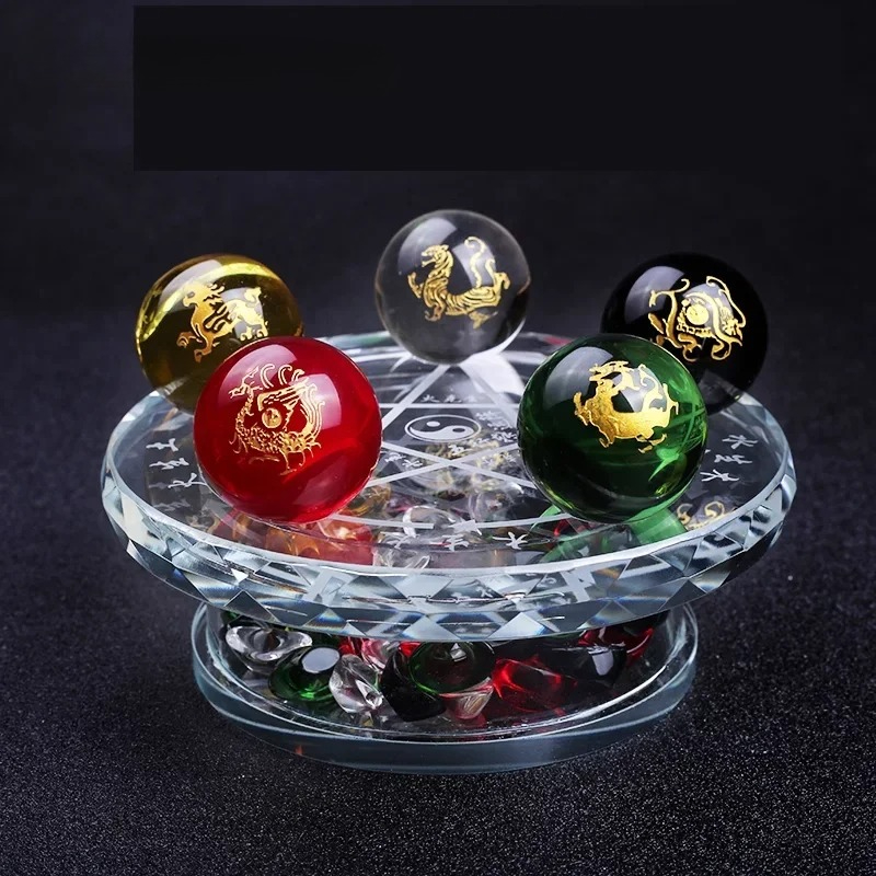 1PCS Bola Kristal Kaca Lima Ja - Office Furniture Company ulasan dan harga