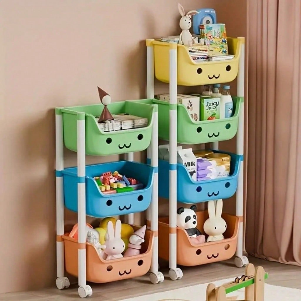 Rak Buku Beroda 5 Lapis Rak Pe - Bookshelf 5 Tier ulasan dan harga