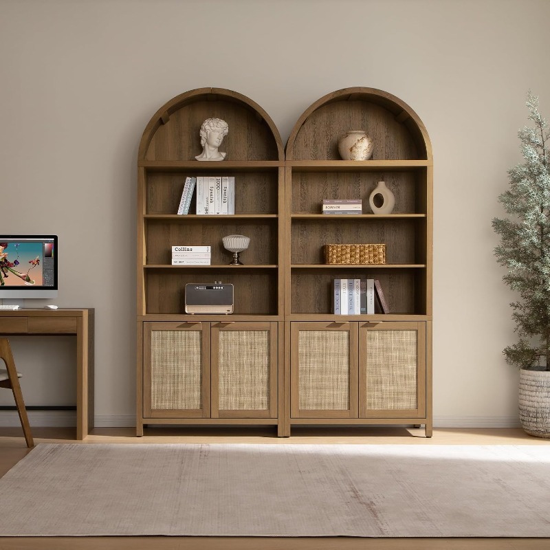SICOTAS Rak Buku Melengkung de - Bookshelf 5 Tier ulasan dan harga