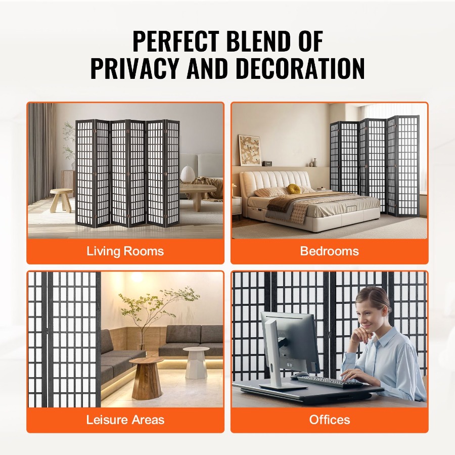 6 Panel Pembatas Ruangan Lipat - Partition Screen Divider ulasan dan harga