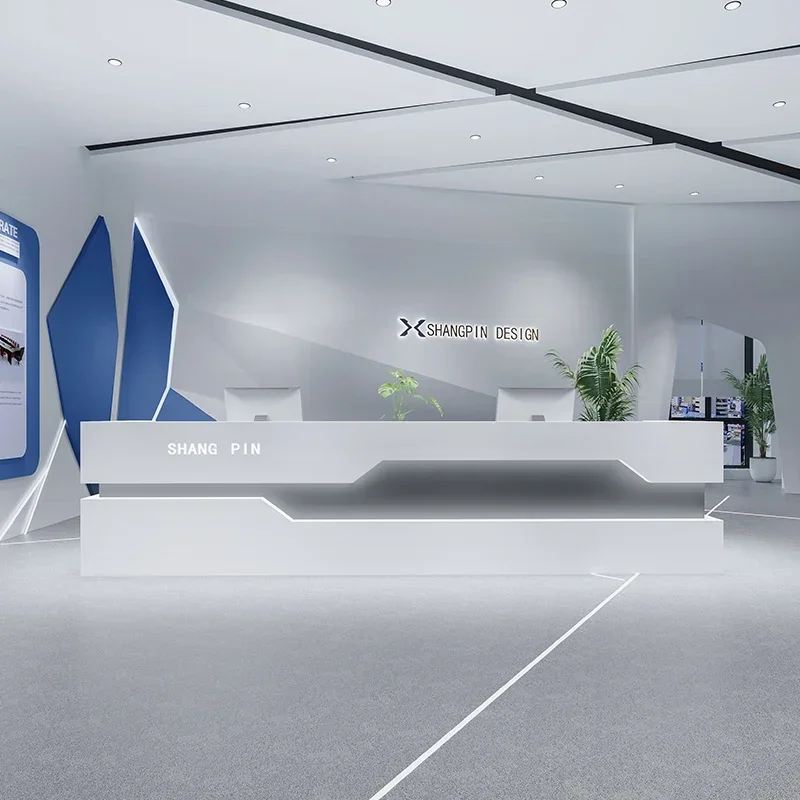 Meja Resepsionis Kantor Modern - Office Furniture Company ulasan dan harga
