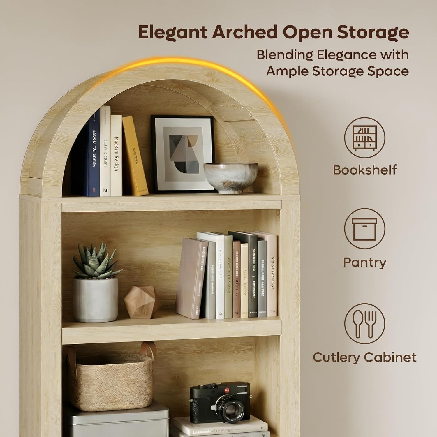 Rak Buku Melengkung Bestier 76 - Bookshelf 5 Tier ulasan dan harga