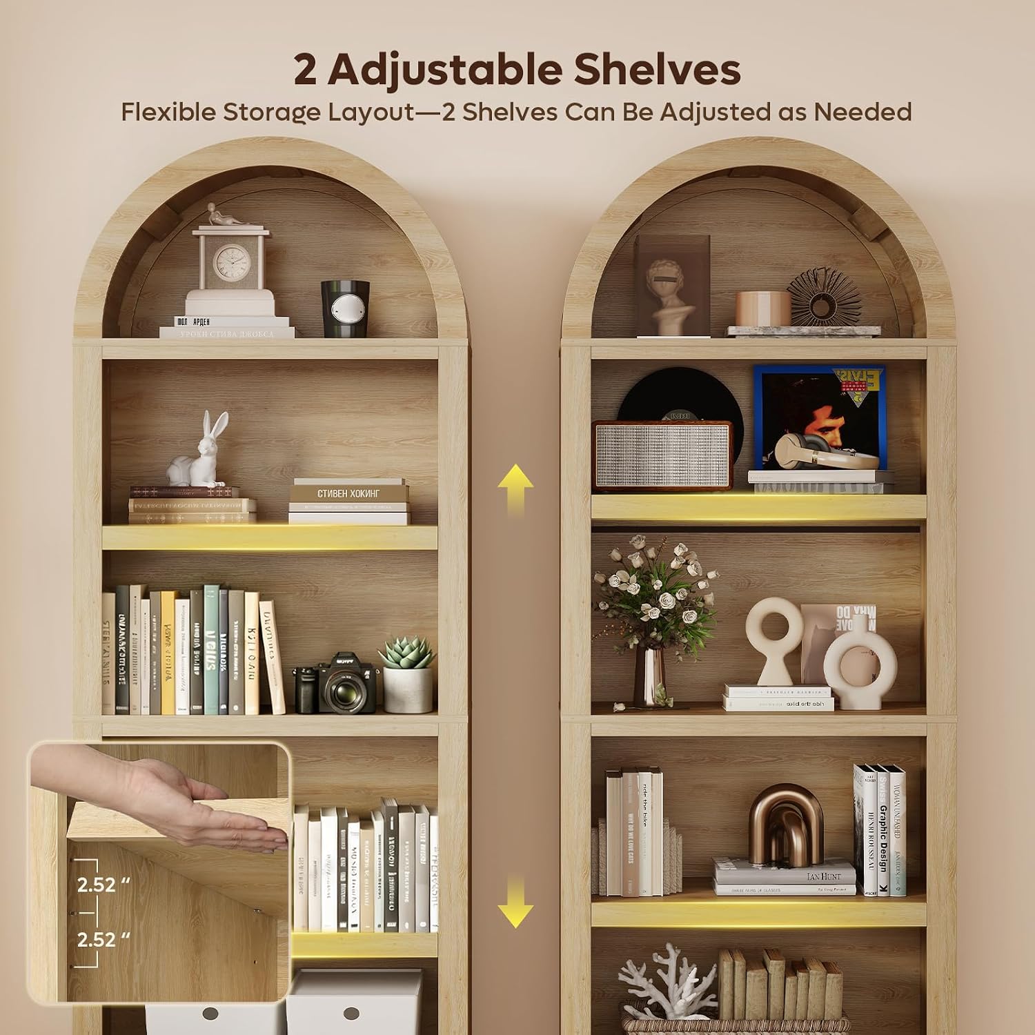 Rak Buku Melengkung Bestier 76 - Bookshelf 5 Tier ulasan dan harga