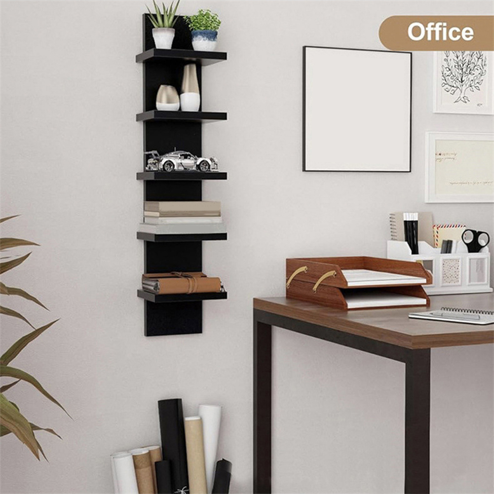 Rak Buku Dinding 5 Tingkat PVC - Bookshelf 5 Tier ulasan dan harga