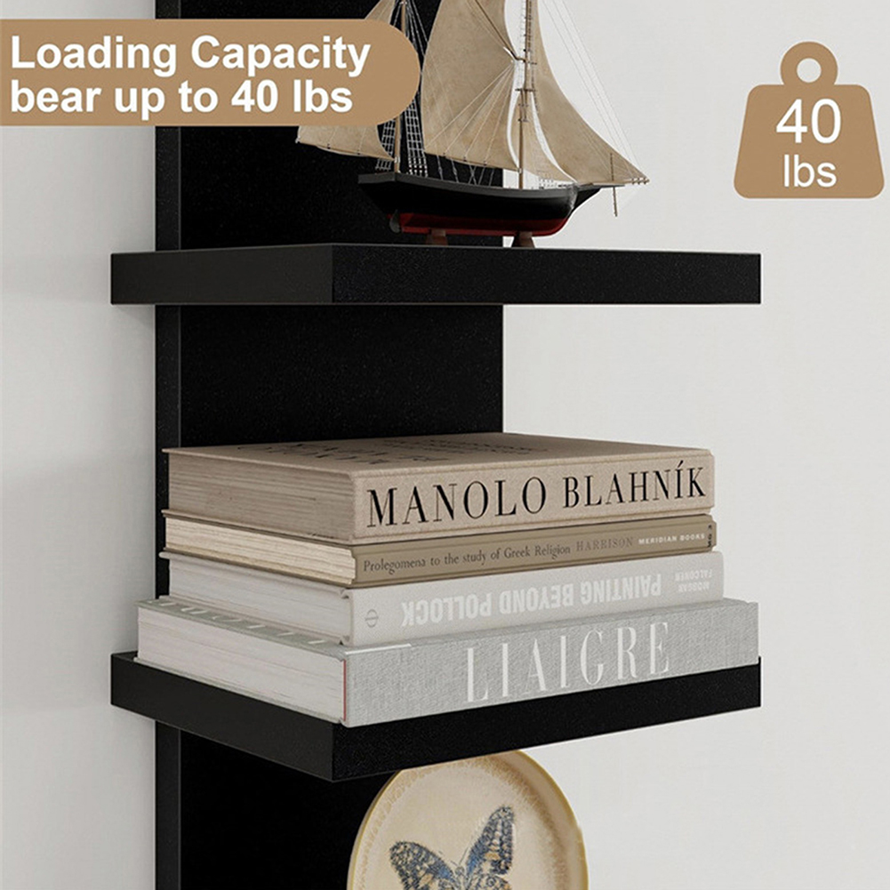 Rak Buku Dinding 5 Tingkat PVC - Bookshelf 5 Tier ulasan dan harga