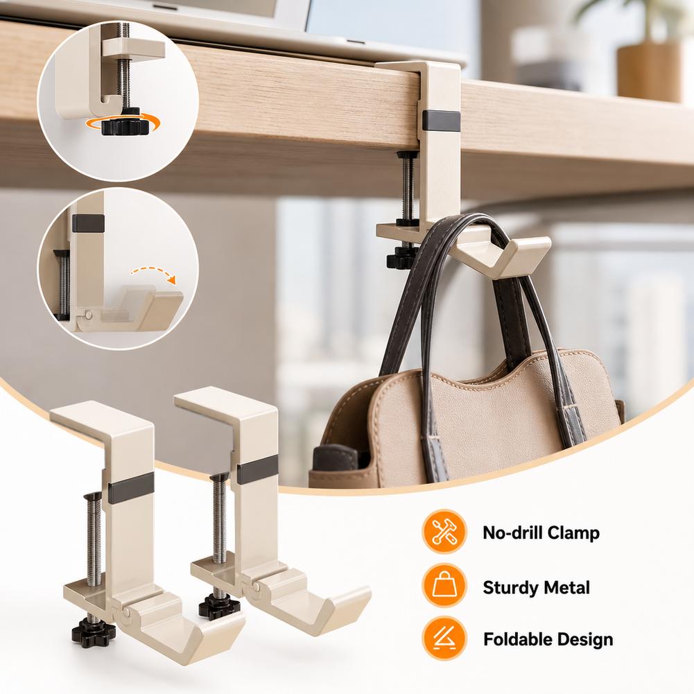 Kait Meja Lipat Tanpa Bor, Pen - Telephone Headset Office ulasan dan harga