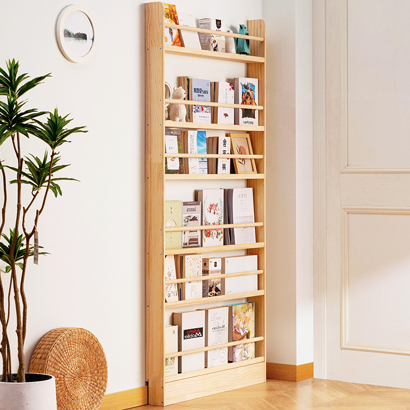 Rak Buku Ultra Tipis dari Kayu - Bookshelf 5 Tier ulasan dan harga