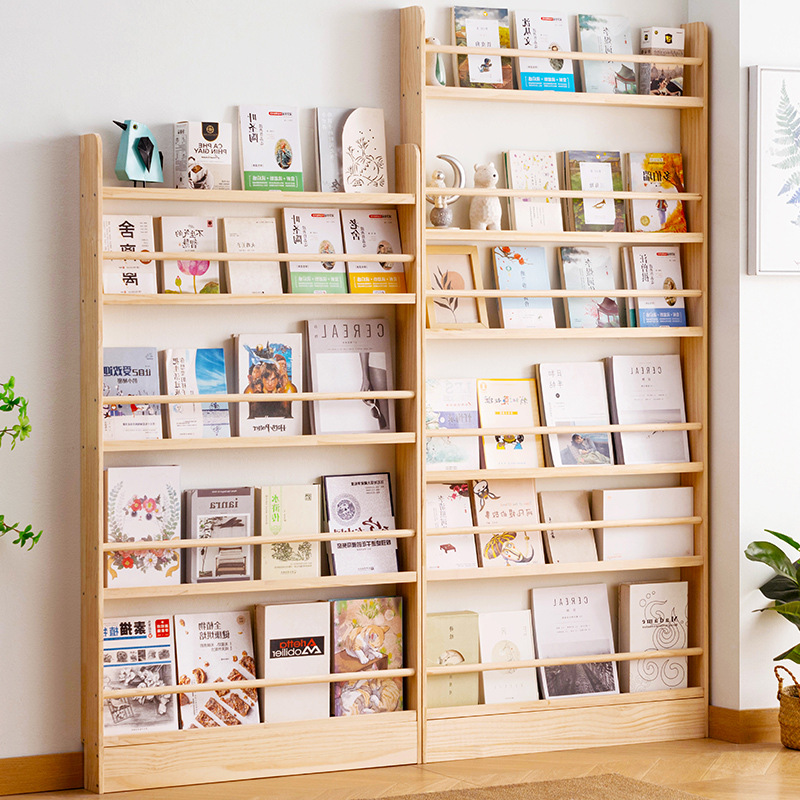 Rak Buku Ultra Tipis dari Kayu - Bookshelf 5 Tier ulasan dan harga
