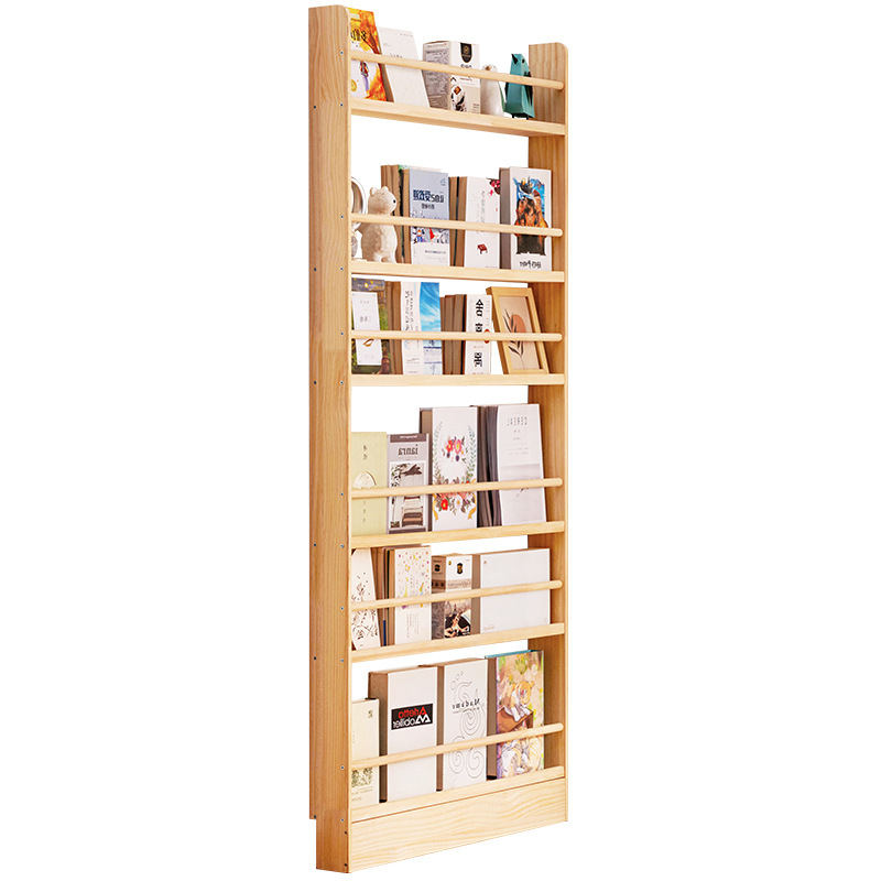 Rak Buku Ultra Tipis dari Kayu - Bookshelf 5 Tier ulasan dan harga