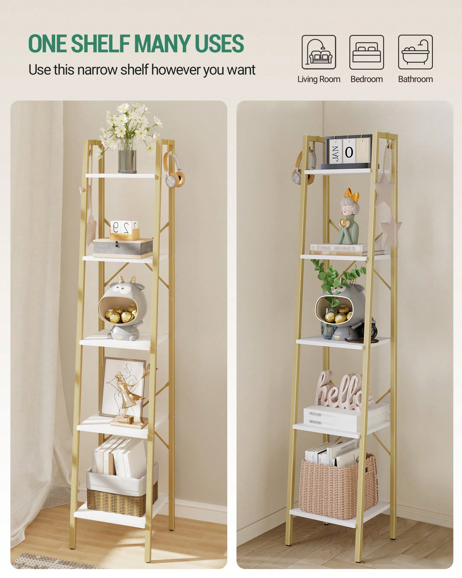 Rak Buku 5 Tingkat Model Tangg - Bookshelf 5 Tier ulasan dan harga