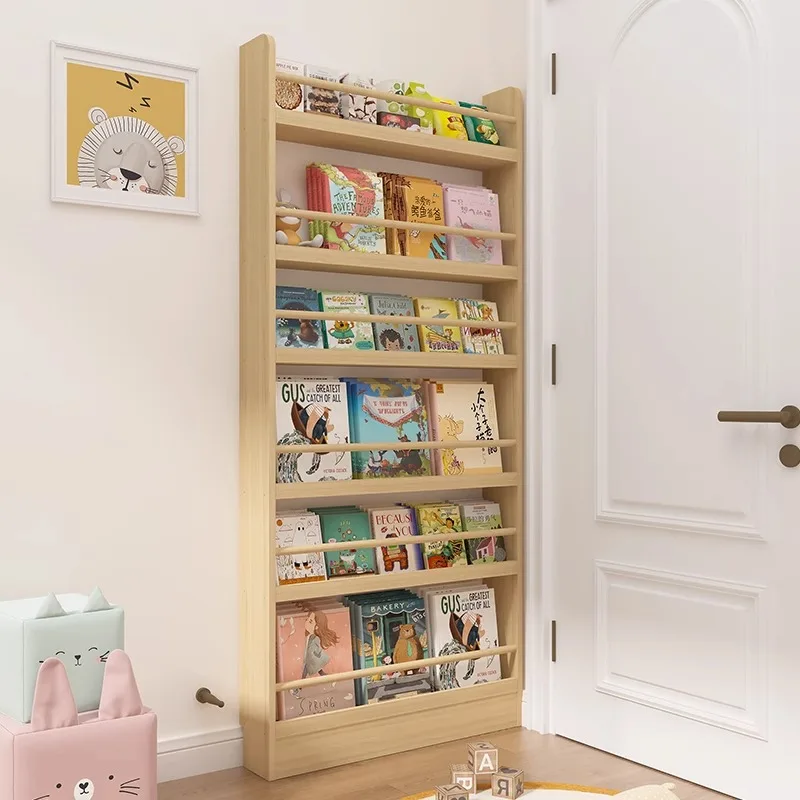 Rak buku kayu solid, rak penyi - Bookshelf 5 Tier ulasan dan harga