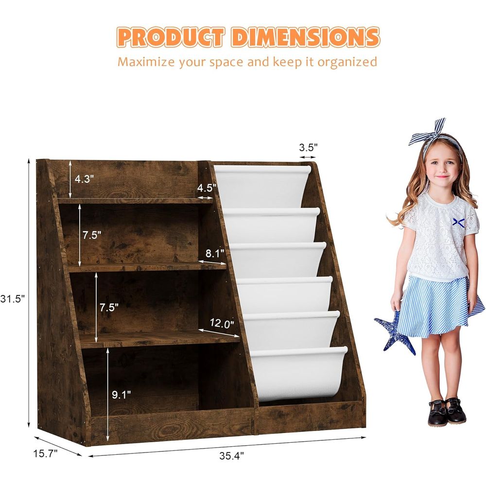 Rak Buku Kayu 4 Tingkat untuk  - Bookshelf 5 Tier ulasan dan harga